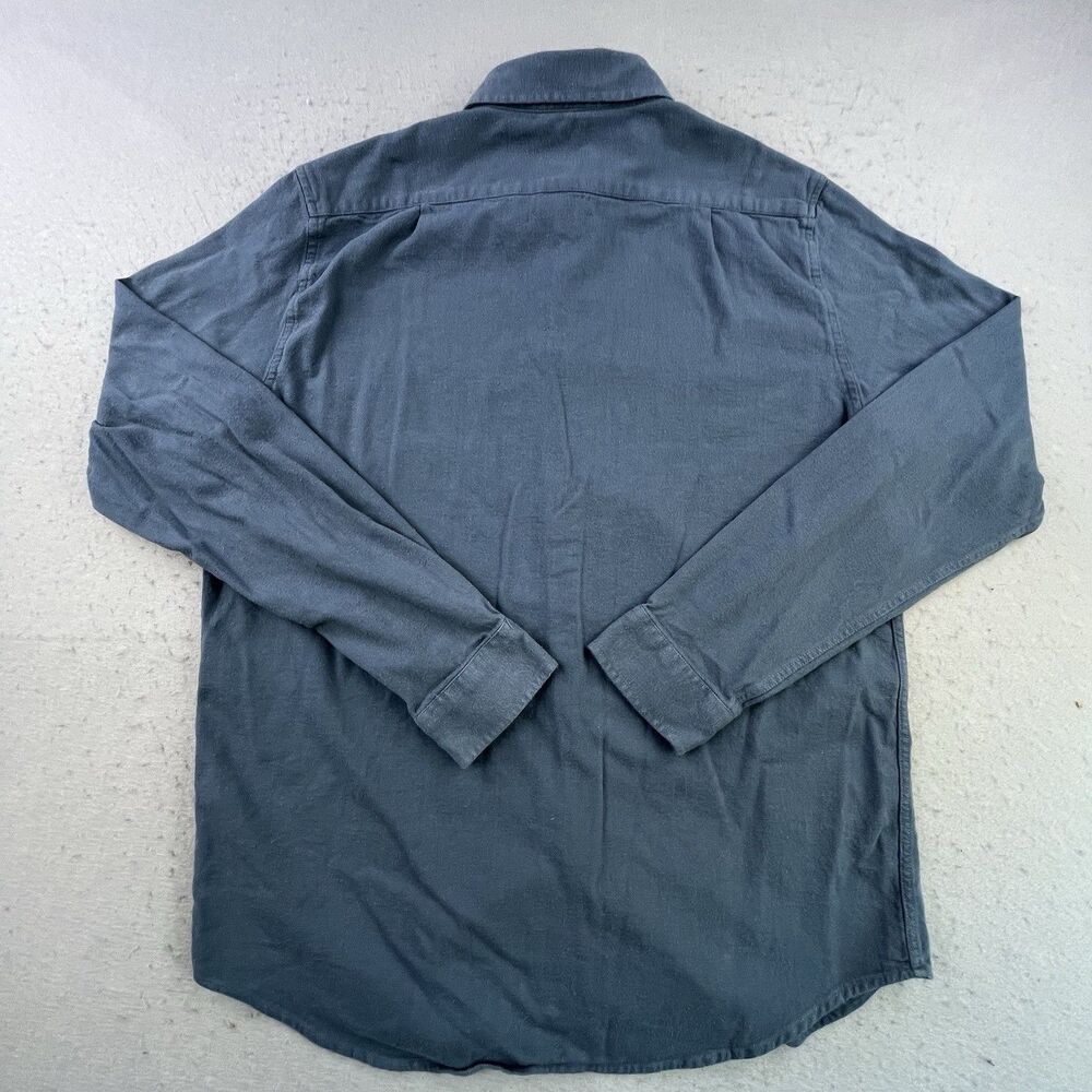 Free Fly Shirt Men's XL Blue Bamboo Cotton Blend Long Sleeve Button Up Pocket - Picture 7 of 11